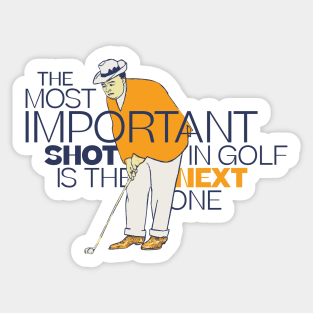 Playing Golf Sticker